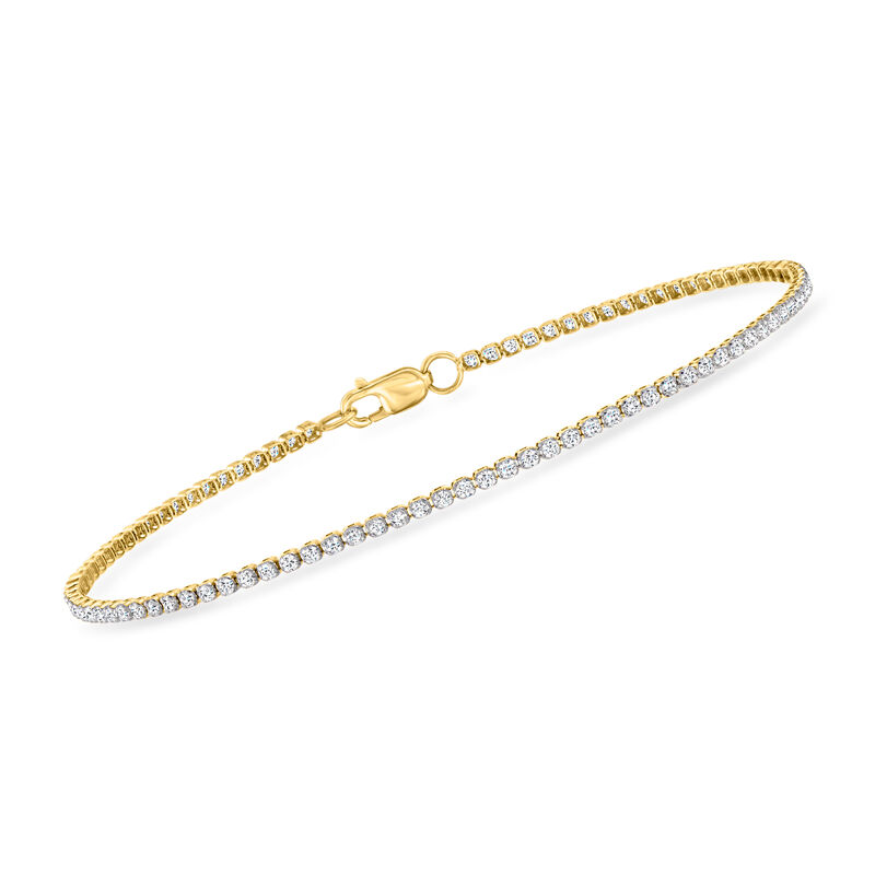 1.00 ct. t.w. Lab-Grown Diamond Tennis Bracelet in 14kt Yellow Gold image number 0