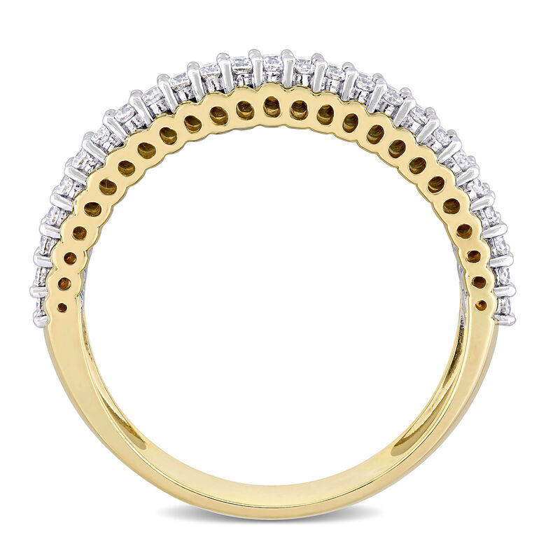 .50 ct. t.w. Diamond Two-Row Ring in 14kt Two-Tone Gold image number 2