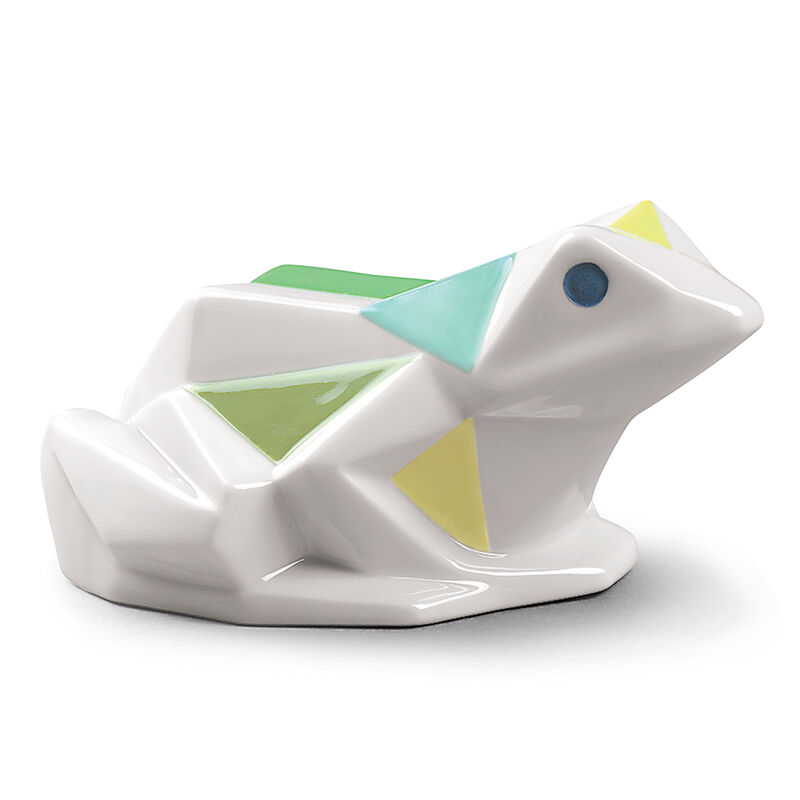 Lladro &quot;Origami&quot; Frog Porcelain Figurine image number 0