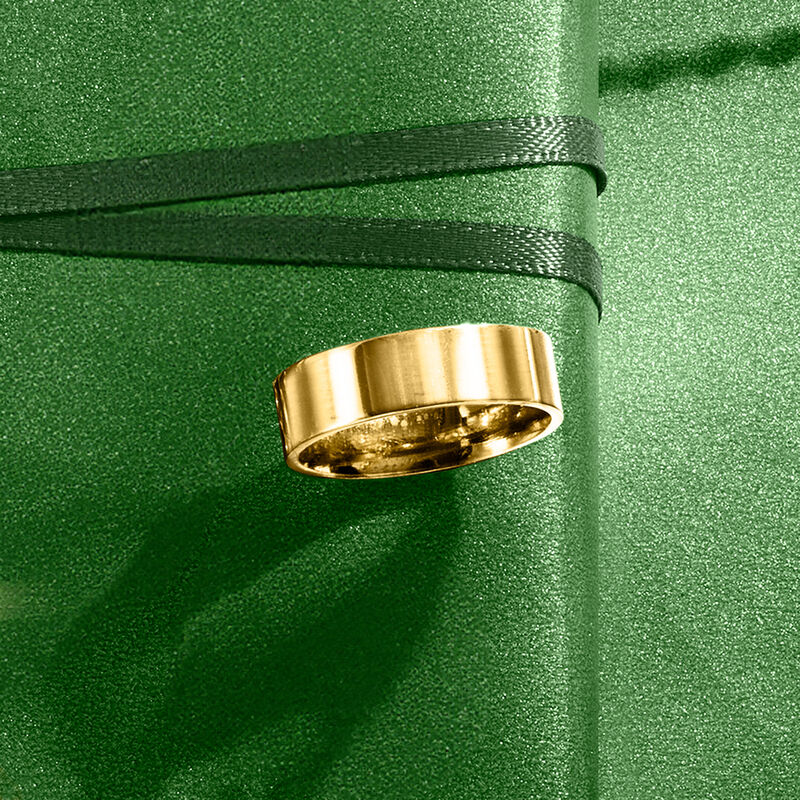 18kt Gold Vermeil Large-Band Ring image number 4