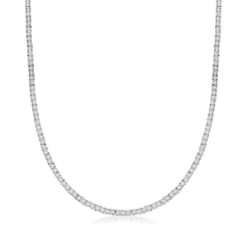 5.00 ct. t.w. Diamond Tennis Necklace in Sterling Silver