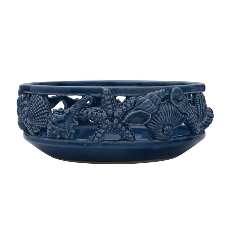 Fitz and Floyd "Coastal Home" Blue Bowl image number 1