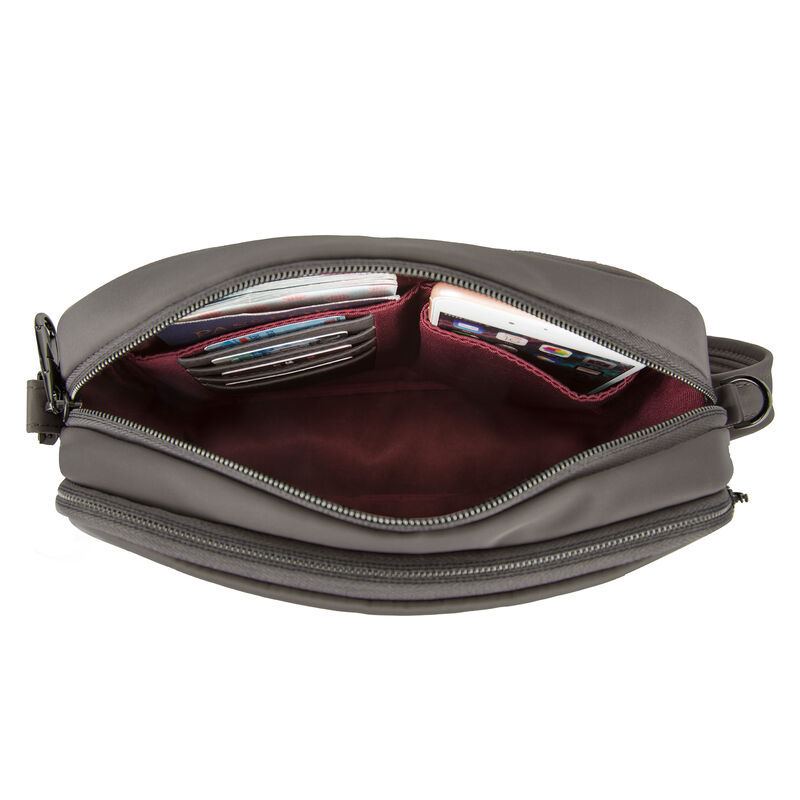 Anti-Theft &quot;Addison&quot; Brown Small Crossbody Bag image number 3