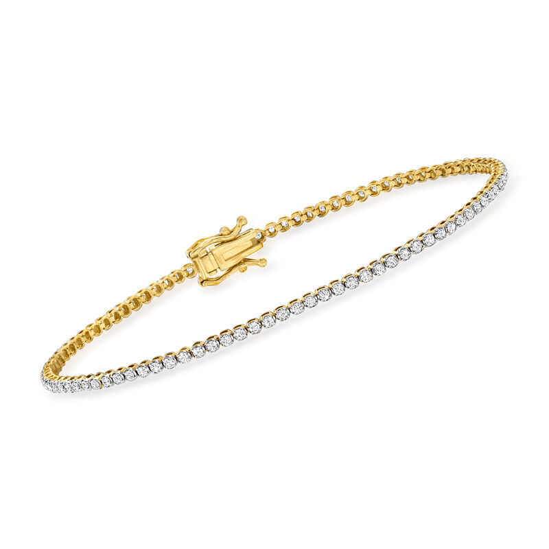 2.00 ct. t.w. Diamond Tennis Bracelet in 14kt Yellow Gold image number 0