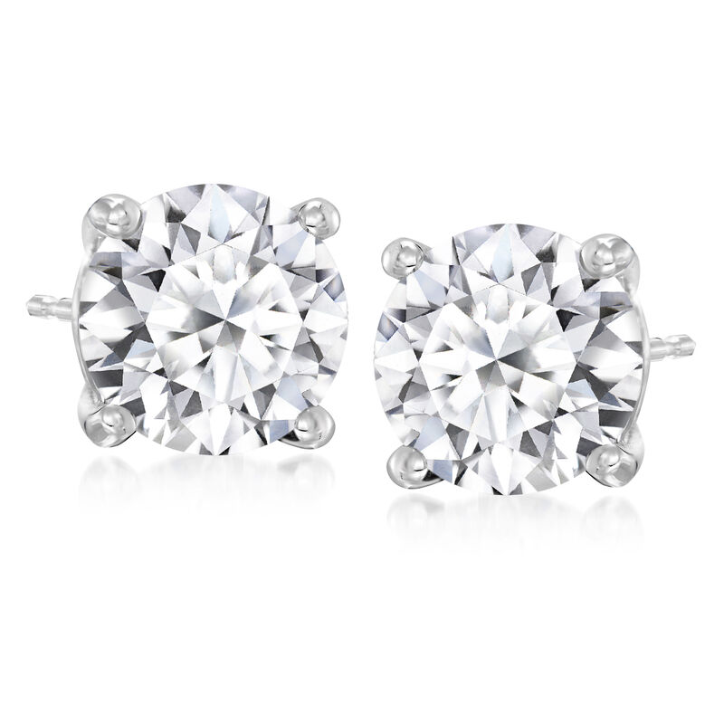 5.00 ct. t.w. Lab-Grown Diamond Stud Earrings in 14kt White Gold image number 0