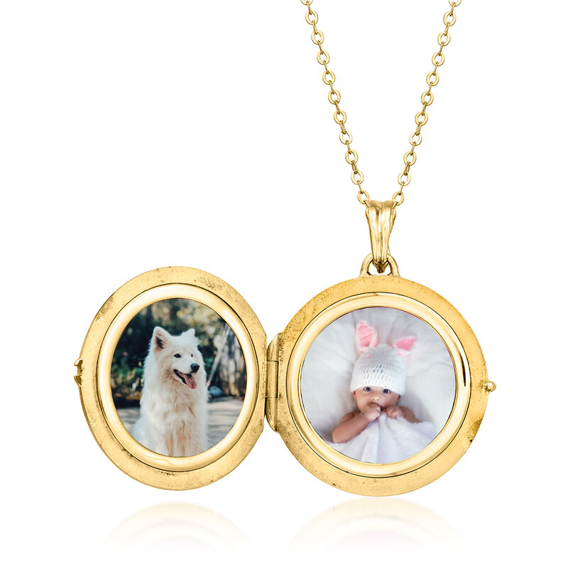 C. 1940 Vintage Tiffany Jewelry 18kt Yellow Gold Locket Pendant with Cable Chain. 18" image number 4