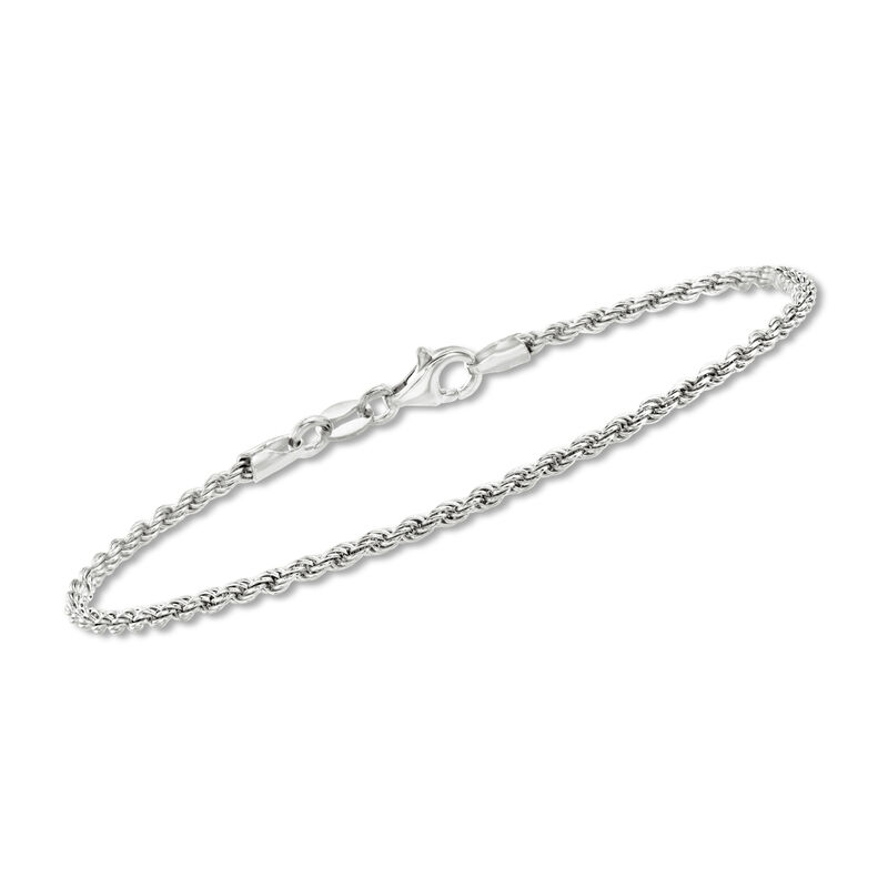 Italian Sterling Silver Jewelry Set: Five Chain Bracelets image number 2