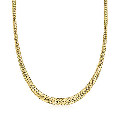 10kt Yellow Gold Graduated Cuban-Link Necklace