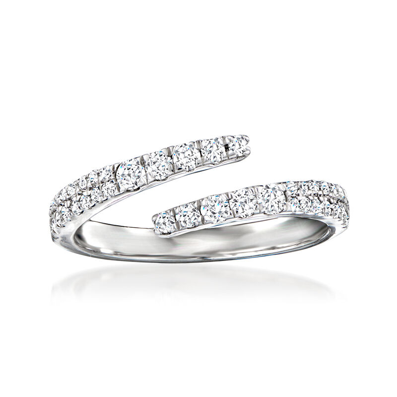 .50 ct. t.w. Diamond Bypass Ring in Sterling Silver image number 0