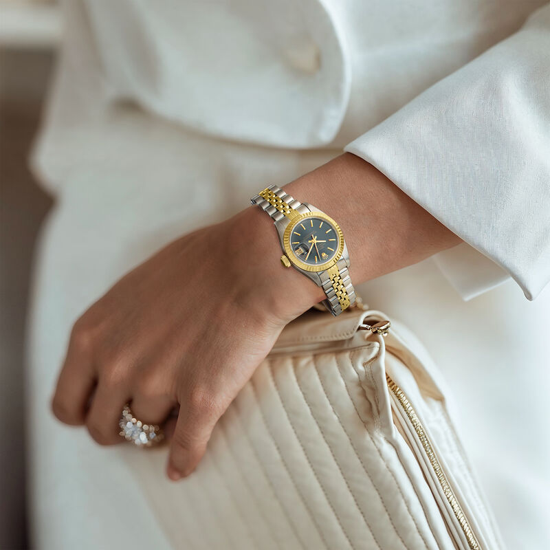 Pre-Owned Rolex Datejust Women's 26mm Automatic Stainless Steel and 18kt Yellow Gold Watch image number 1