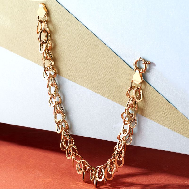 Italian 14kt Yellow Gold Multi-Link Bracelet image number 2
