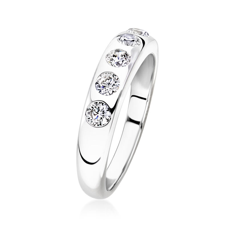 .50 ct. t.w. CZ Ring in Sterling Silver image number 2
