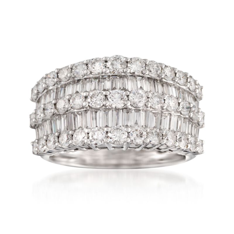 2.60 ct. t.w. Diamond Multi-Row Ring in 14kt White Gold image number 0