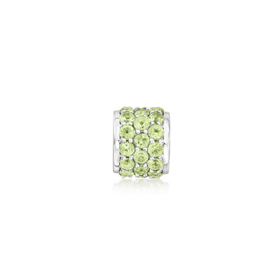 2.80 ct. t.w. Peridot Barrel Pendant in Sterling Silver