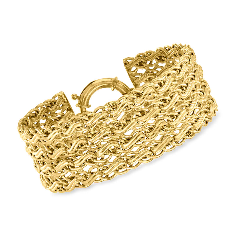 14kt Yellow Gold Infinity-Link Bracelet image number 0