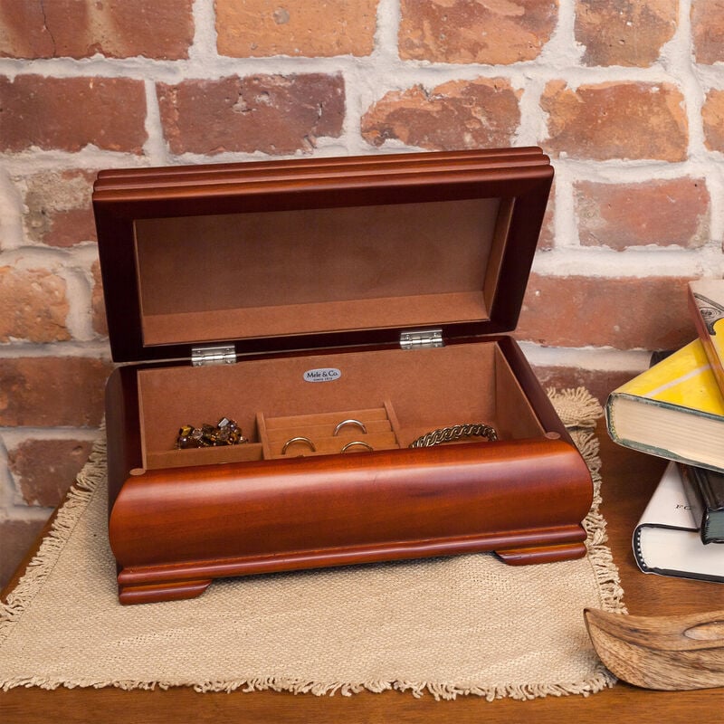 Mele & Co. &quot;Carmen&quot; Walnut-Finish Wooden Jewelry Box image number 3