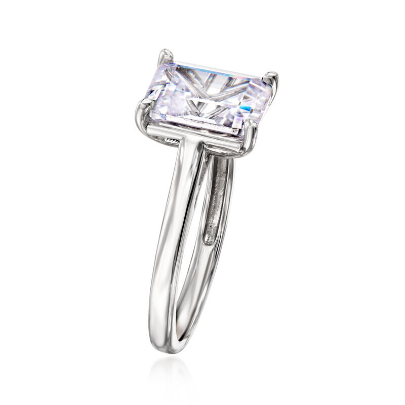 4.20 Carat CZ Ring in Sterling Silver image number 2
