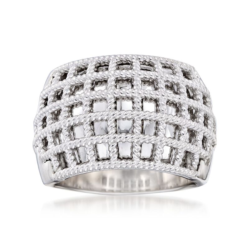 Andrea Candela &quot;Geo&quot; Sterling Silver Ring. Size 7 image number 0