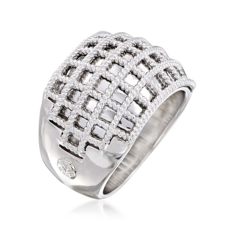 Andrea Candela &quot;Geo&quot; Sterling Silver Ring. Size 7 image number 2