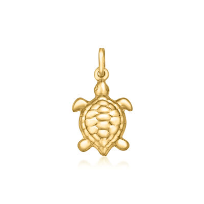 Italian 14kt Yellow Gold Turtle Charm