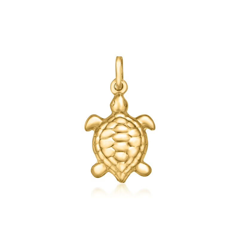 Italian 14kt Yellow Gold Turtle Charm  image number 0