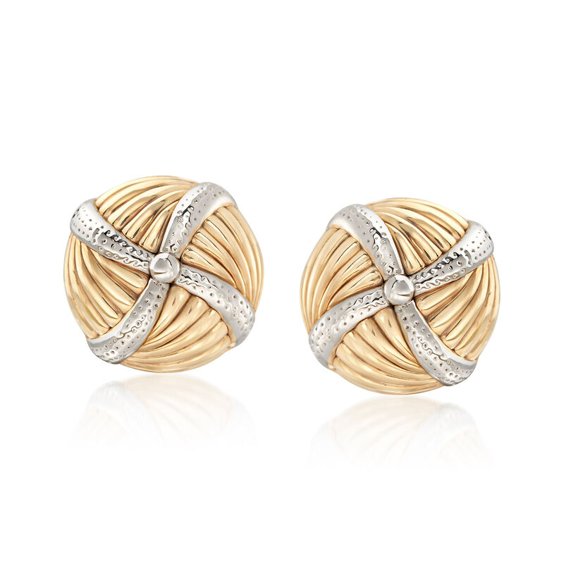 Pinwheel Earrings in 14kt Yellow Gold image number 0