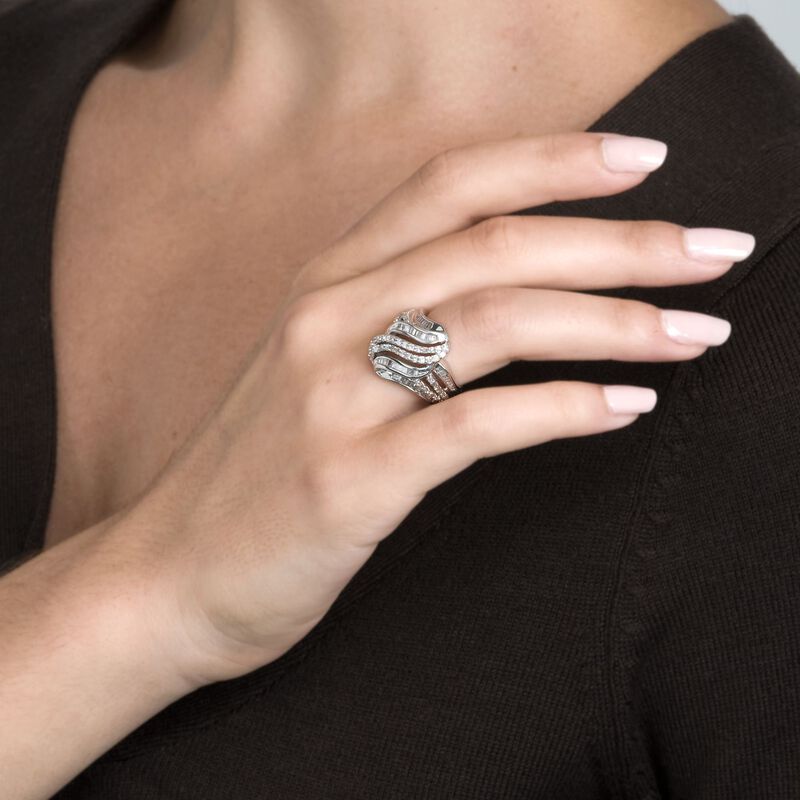 1.00 ct. t.w. Diamond Ring in Sterling Silver image number 3