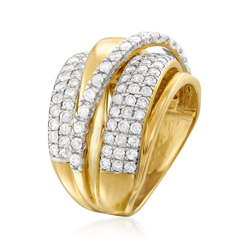 2.00 ct. t.w. Diamond Highway Ring in 14kt Yellow Gold image number 2