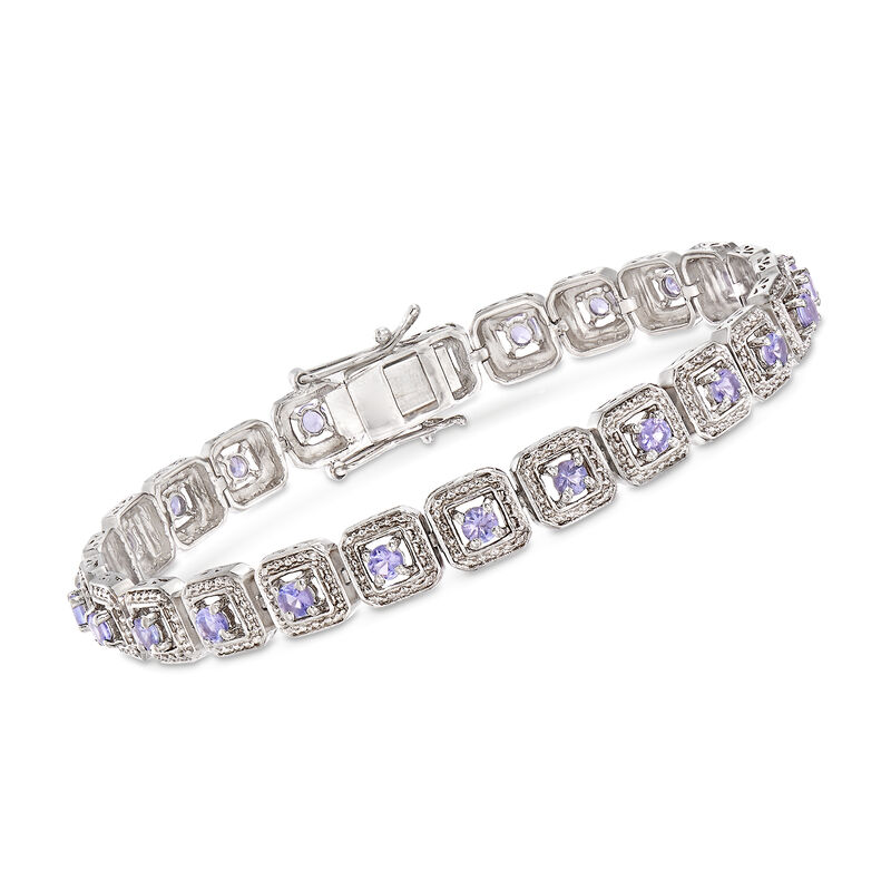 2.20 ct. t.w. Tanzanite Bracelet in Sterling Silver image number 0