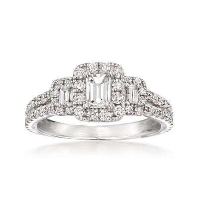 C. 2020 Vintage 1.35 ct. t.w. Diamond Ring in 14kt White Gold