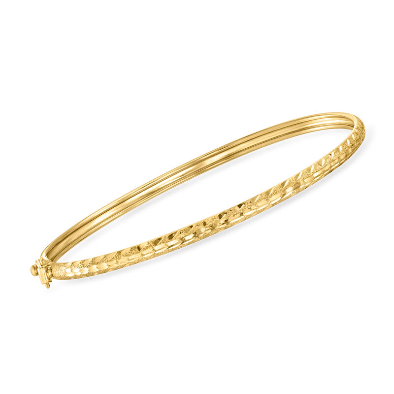10kt Yellow Gold Flexible Bangle Bracelet image number 0