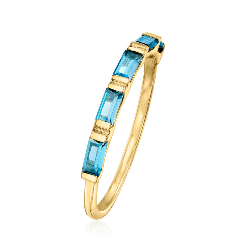 .40 ct. t.w. London Blue Topaz Ring in 14kt Yellow Gold image number 2