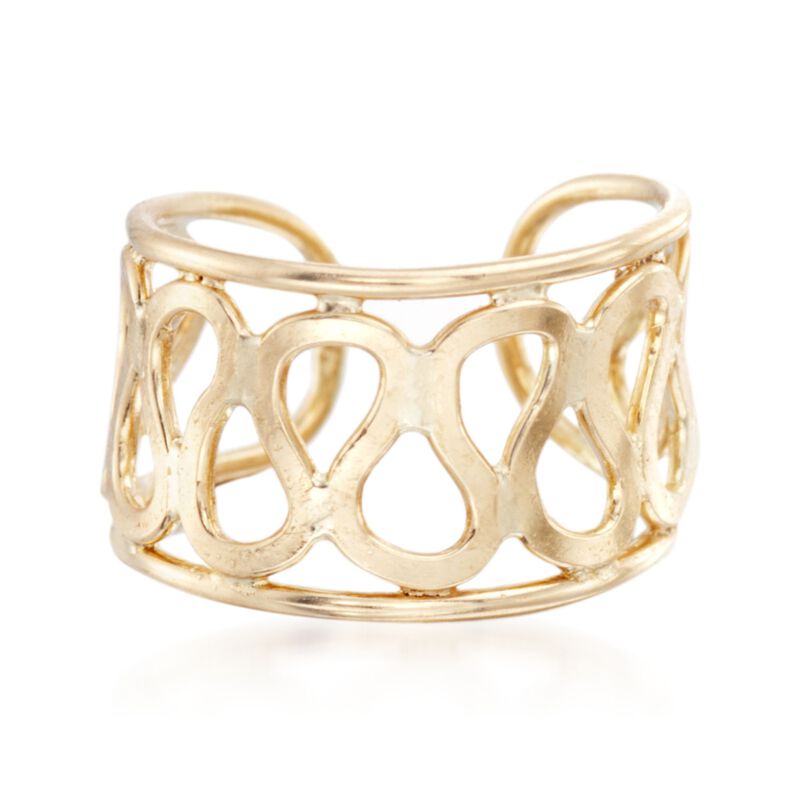 14kt Yellow Gold Open Single Ear Cuff image number 0