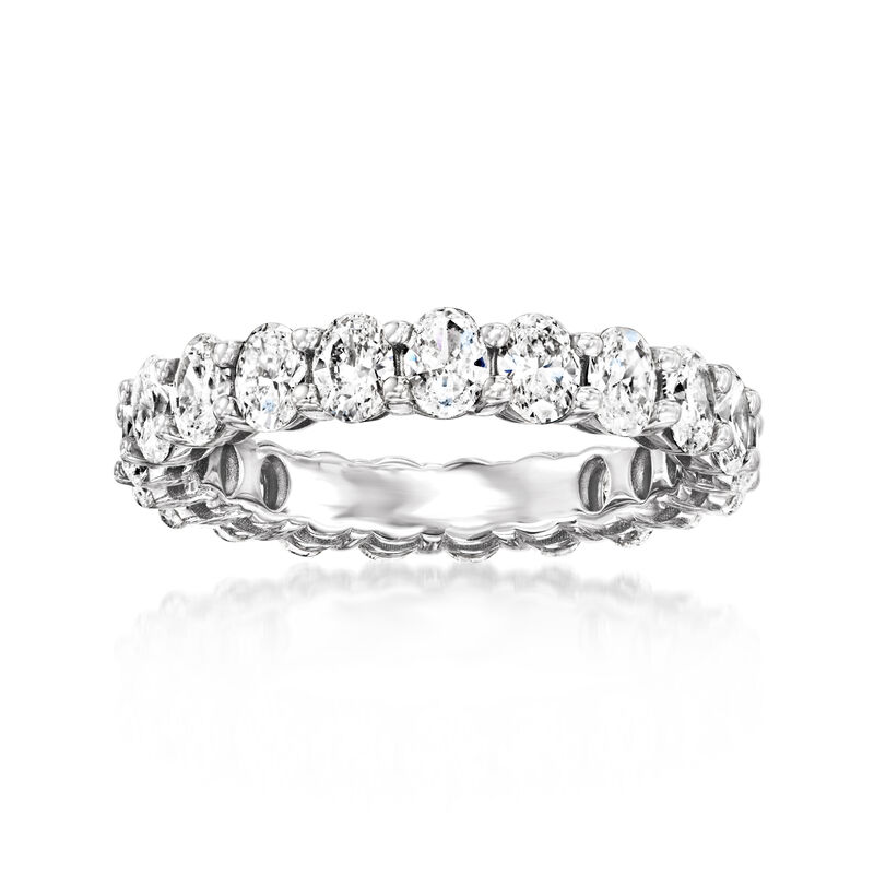 3.00 ct. t.w. Oval Lab-Grown Diamond Eternity Band in 14kt White Gold image number 0