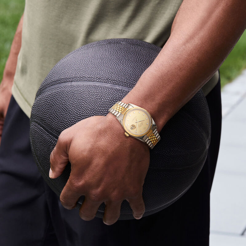 Pre-Owned Rolex Datejust Men's 36mm Automatic Stainless Steel and 18kt Yellow Gold Watch  image number 1