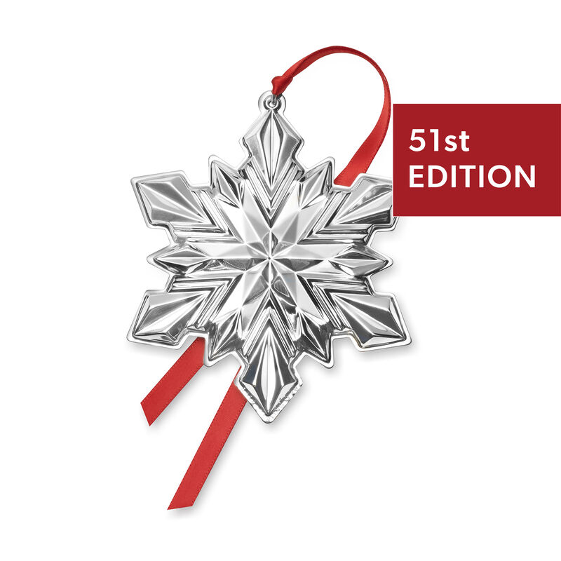 Gorham 2020 51st Edition Sterling Silver Snowflake Ornament image number 0