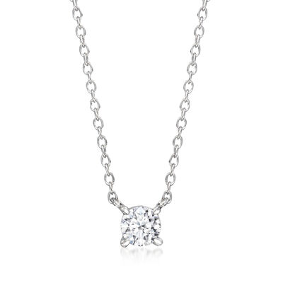 .25 Carat Lab-Grown Diamond Solitaire Necklace in Sterling Silver