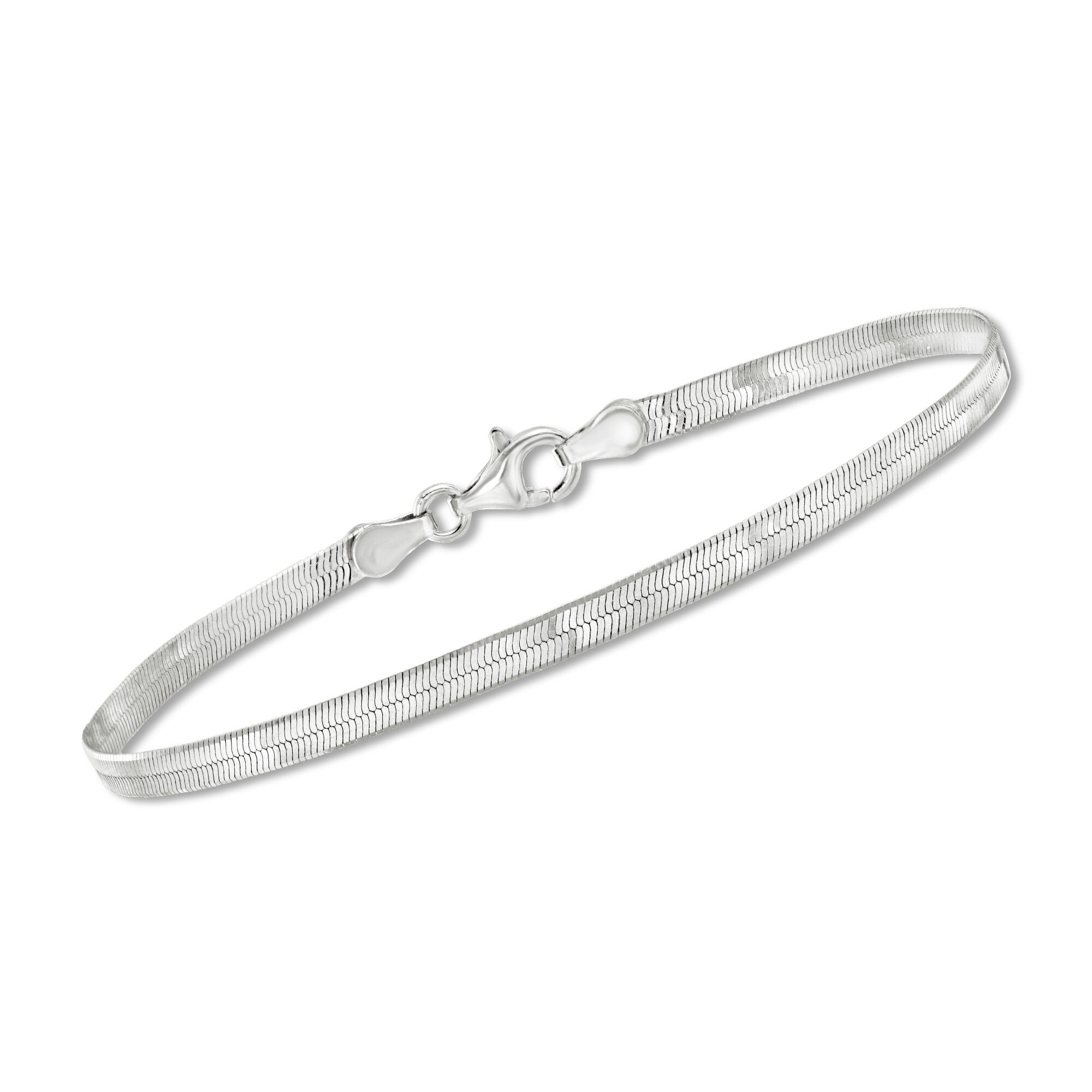 Italian Sterling Silver Jewelry Set: Five Chain Bracelets