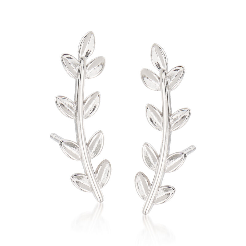 Sterling Silver Vine Ear Climbers image number 0