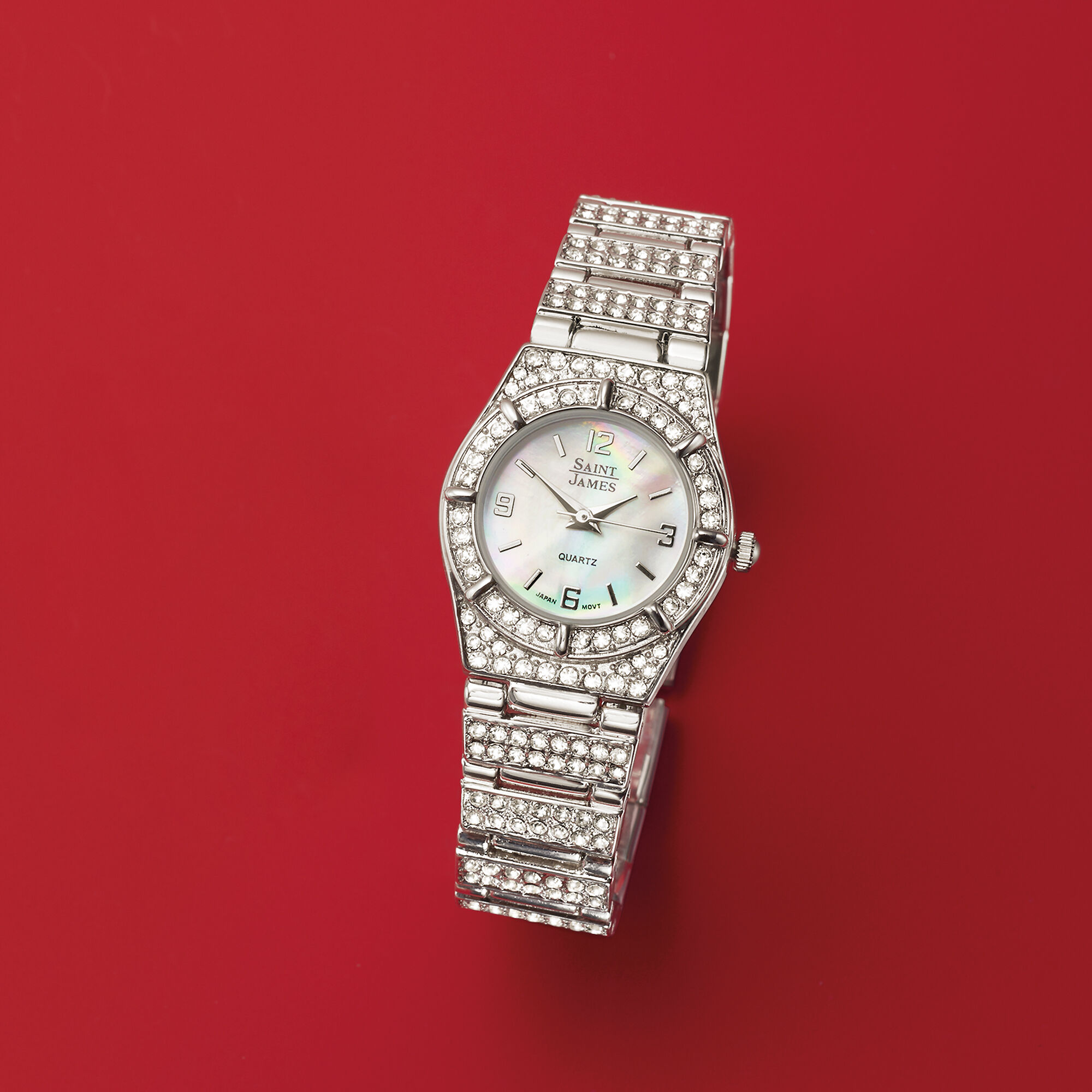 Saint James Women's 25mm Crystal and Mother-of-Pearl Watch