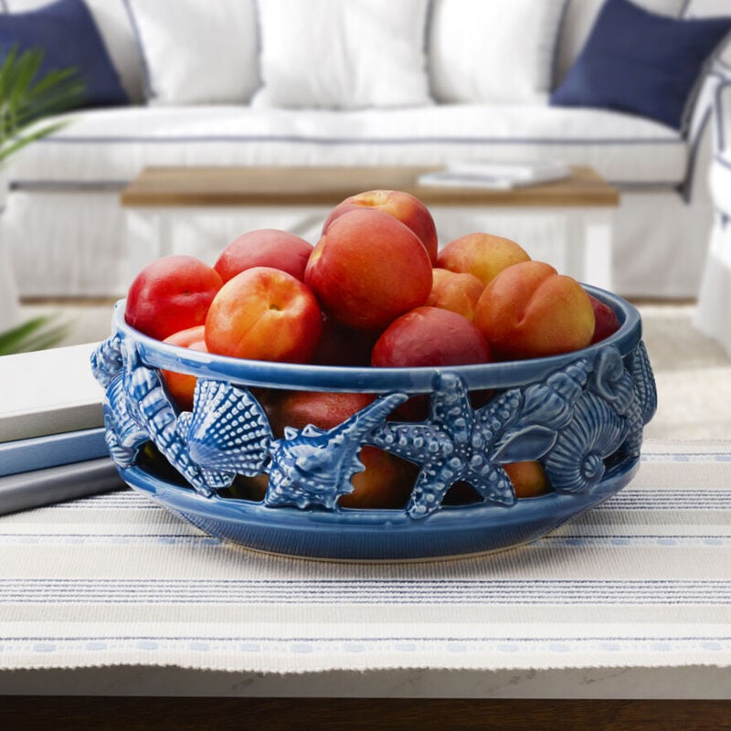 Fitz and Floyd "Coastal Home" Blue Bowl image number 3