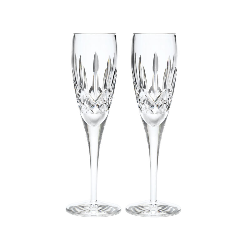 Waterford Crystal &quot;Lismore Nouveau&quot; Set of 2 Champagne Flute Glasses image number 0