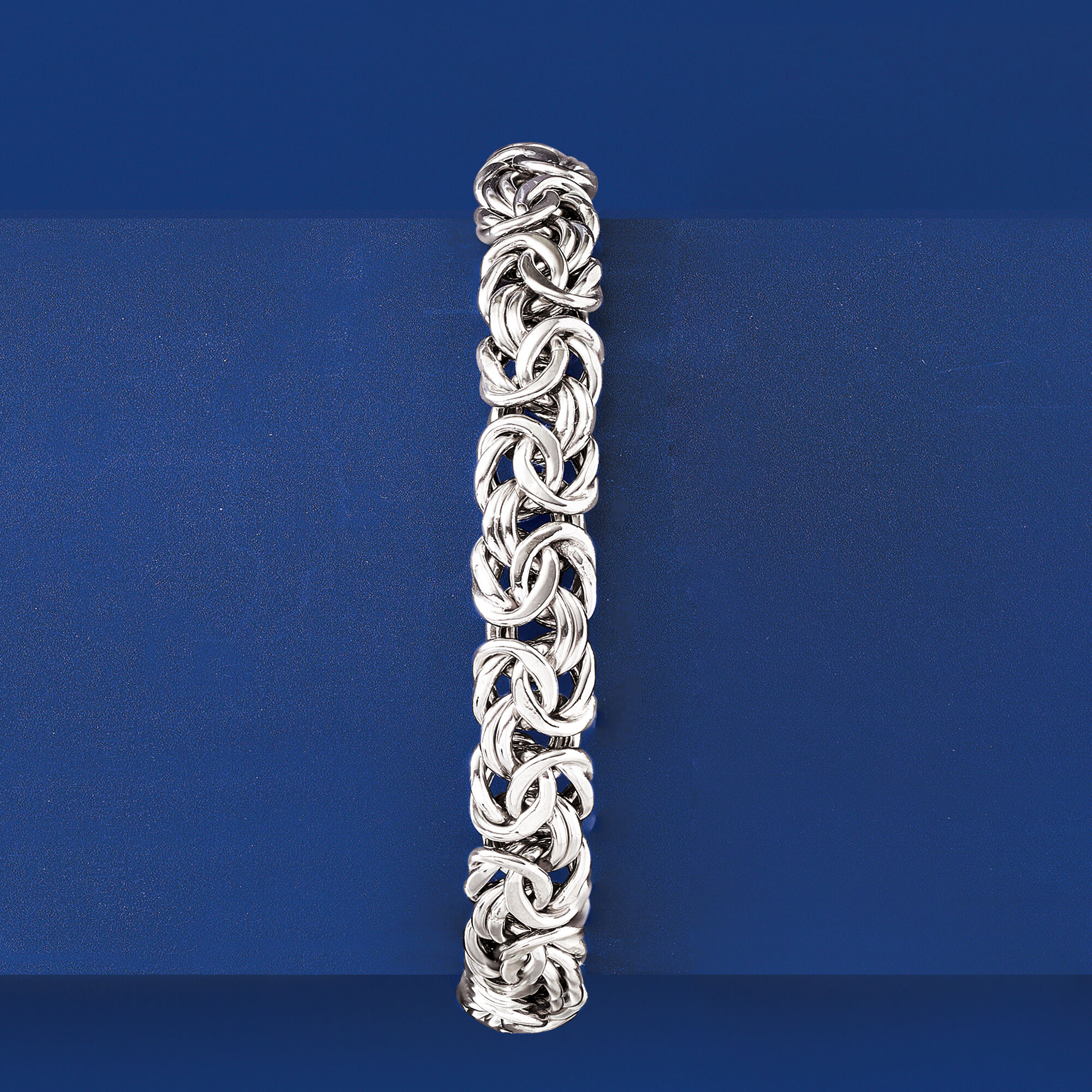 Sterling Silver Medium Byzantine Bracelet