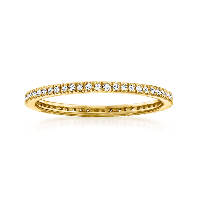 .15 ct. t.w. Diamond Eternity Band in 14kt Yellow Gold. Size 8 image number 0