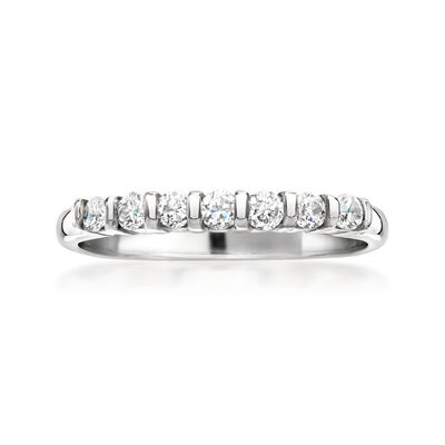 C. 1980 Vintage .30 ct. t.w. Diamond Ring in 14kt White Gold