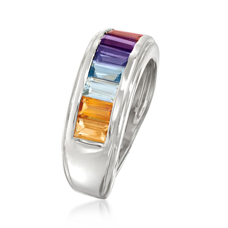 1.70 ct. t.w. Multi-Gemstone Ring in Sterling Silver image number 2