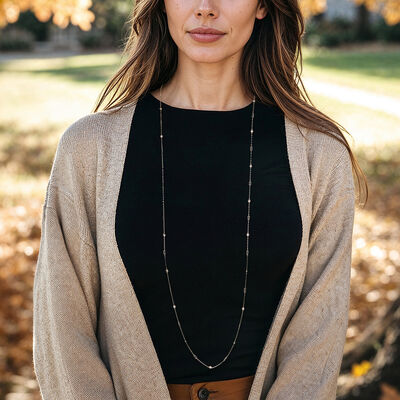 C. 1990 Vintage 1.20 ct. t.w. Diamond Station Necklace in Platinum