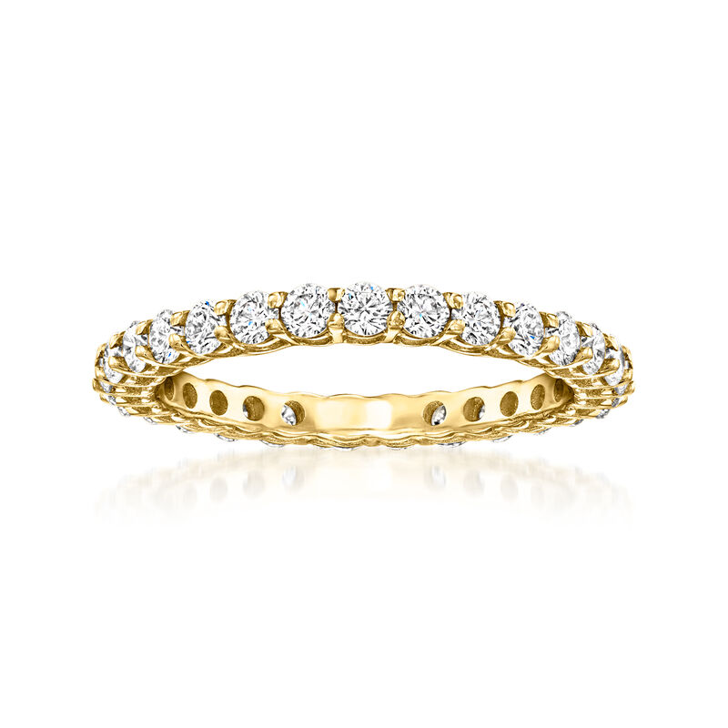 1.00 ct. t.w. Lab-Grown Diamond Eternity Band in 14kt Yellow Gold. Size 7 image number 0
