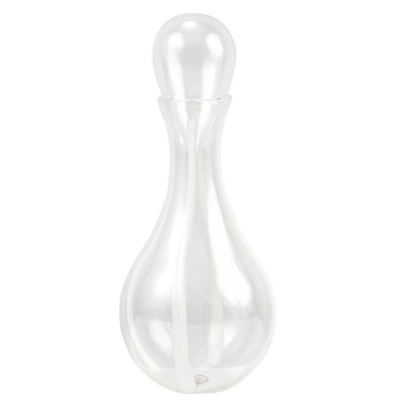 Vietri &quot;Stripe White&quot; Decanter from Italy image number 0