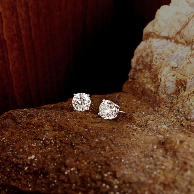3.00 ct. t.w. Diamond Stud Earrings in 18kt White Gold image number 2